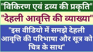 देहली आवृत्ति की व्याख्या।। What is threshold frequency in Hindi with picture!! Class 12 Physics
