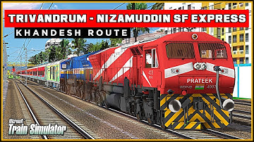 😱Crazy Acceleration of TKD WDP-4B PRATEEK with 22653 TVC - NZM SuperFast Express || MSTS Open Rails⚡