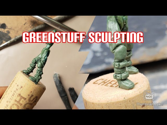 Green Stuff Sculpting Kit for Modelling Wargame Sculpture Figure Figurine  Miniature 28mm Tabletop RPG Arts and Crafts Kneadatite Clay Putty 