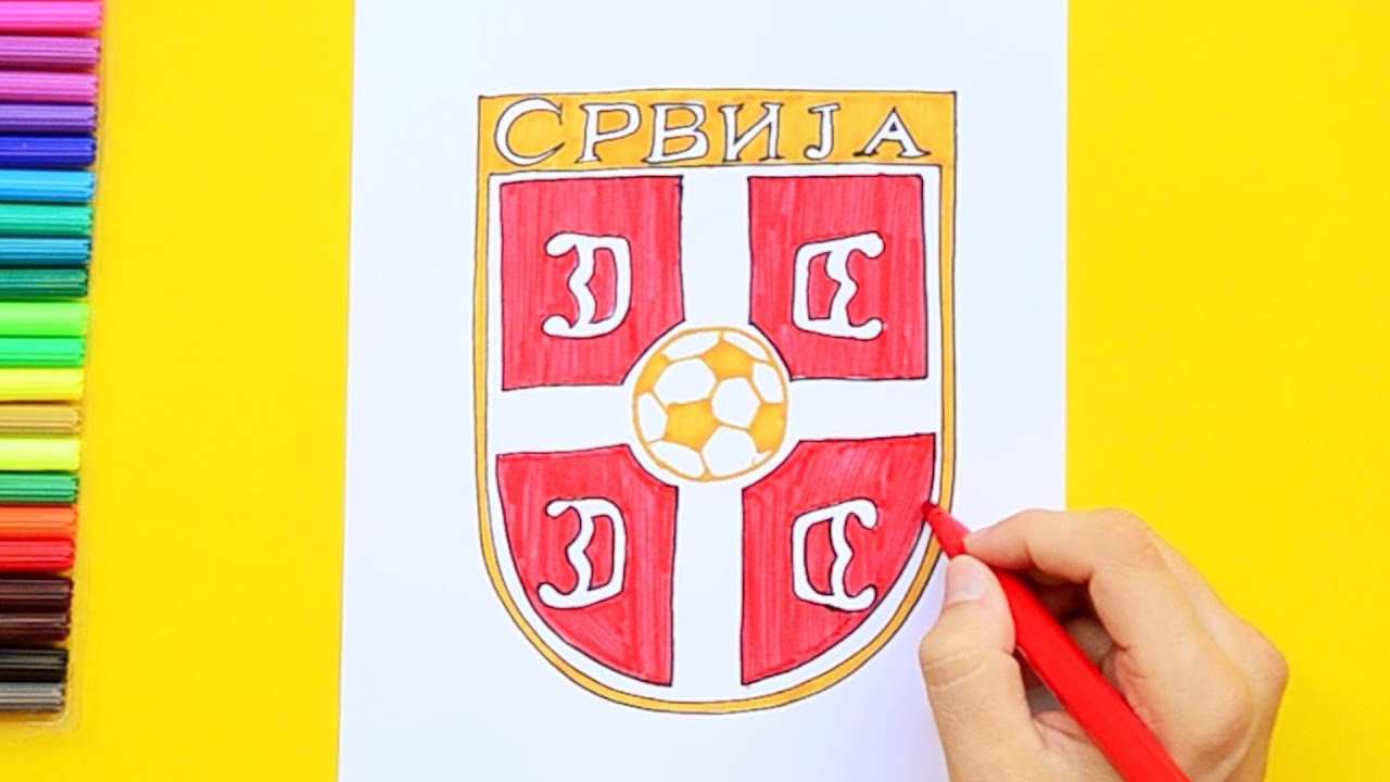 How to draw Serbia National Football Team Logo