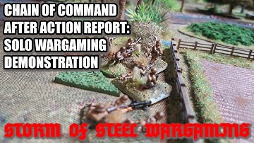 Chain of Command AAR : Solo Wargaming Demonstration | Storm of Steel Wargaming