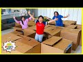 Box Fort Maze Ryan's Mystery Playdate at Home Challenge!!!