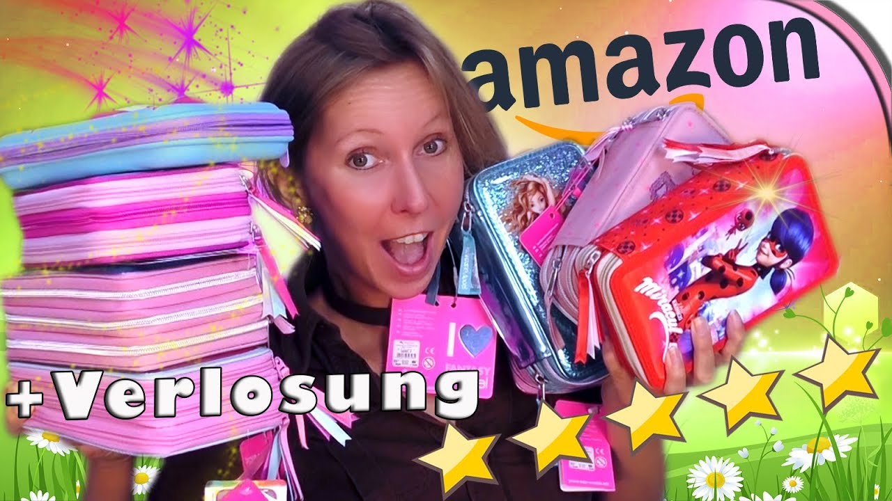 Amazons schönste FEDERTASCHEN + Verlosung ⭐ Back to school supplies 👧  Federmäppchen für Mädchen - YouTube