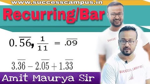 Recurring/Bar Complete video By Amit Maurya Sir | Recurring Short Tricks | CGL,CDS,Railway