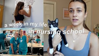 what it's actually like being in nursing school (a week in my life)