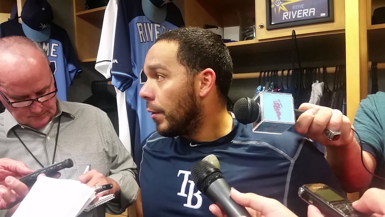 nfl news Rays' Rene Rivera On Collecting Walk-Off Hit Against Boston