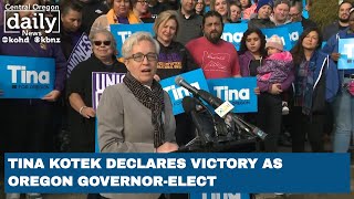 Tina Kotek claims victory as Oregon Governor-elect