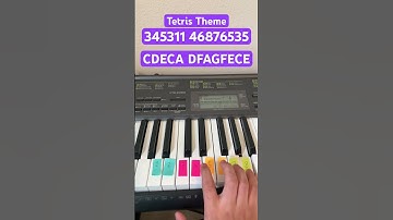 How To Play Tetris Theme | Easy Piano Tutorial #shorts