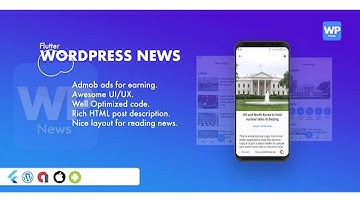Flutter Blog and News app for WordPress Site with AdMob and Firebase Push Notification | Codecanyon