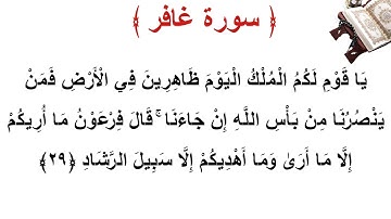 سورة غافر الأية 29