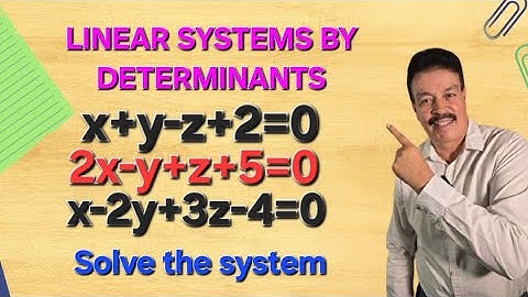 HOE LINEAIRE SYSTEMEN OPLOSSEN DOOR DETERMINANTEN MET DE REGEL VAN CRAMER | COLLEGE ALGEBRA