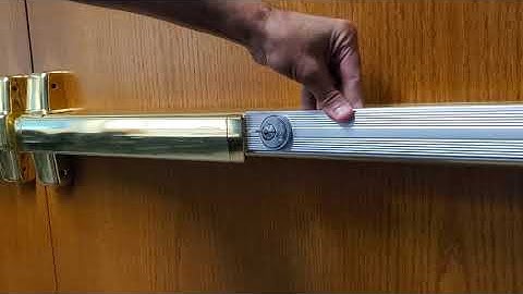 How To Mechanically Dog A Von Duprin Exit Device