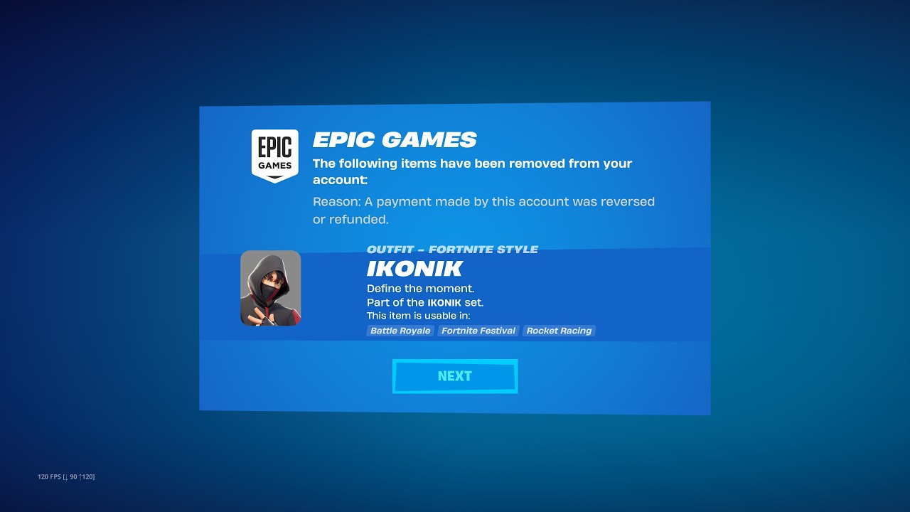 В Fortnite этот скин убрали...