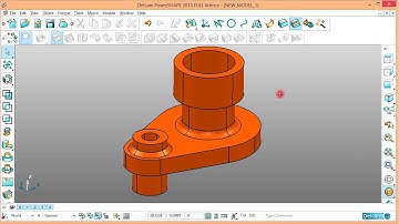 Powershape Tutorial No.84 - 3D CAD Practice in Powershape 2015