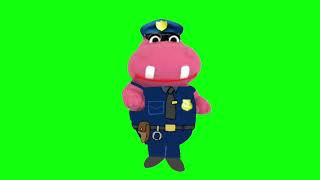 Colouring In Police Hippa In Green Screen ( For Stephen267 )