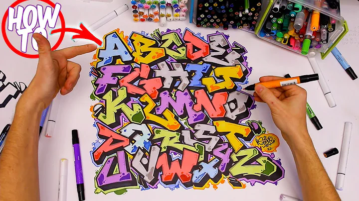 How To Draw Graffiti Letters Tutorial- Basic Strai...