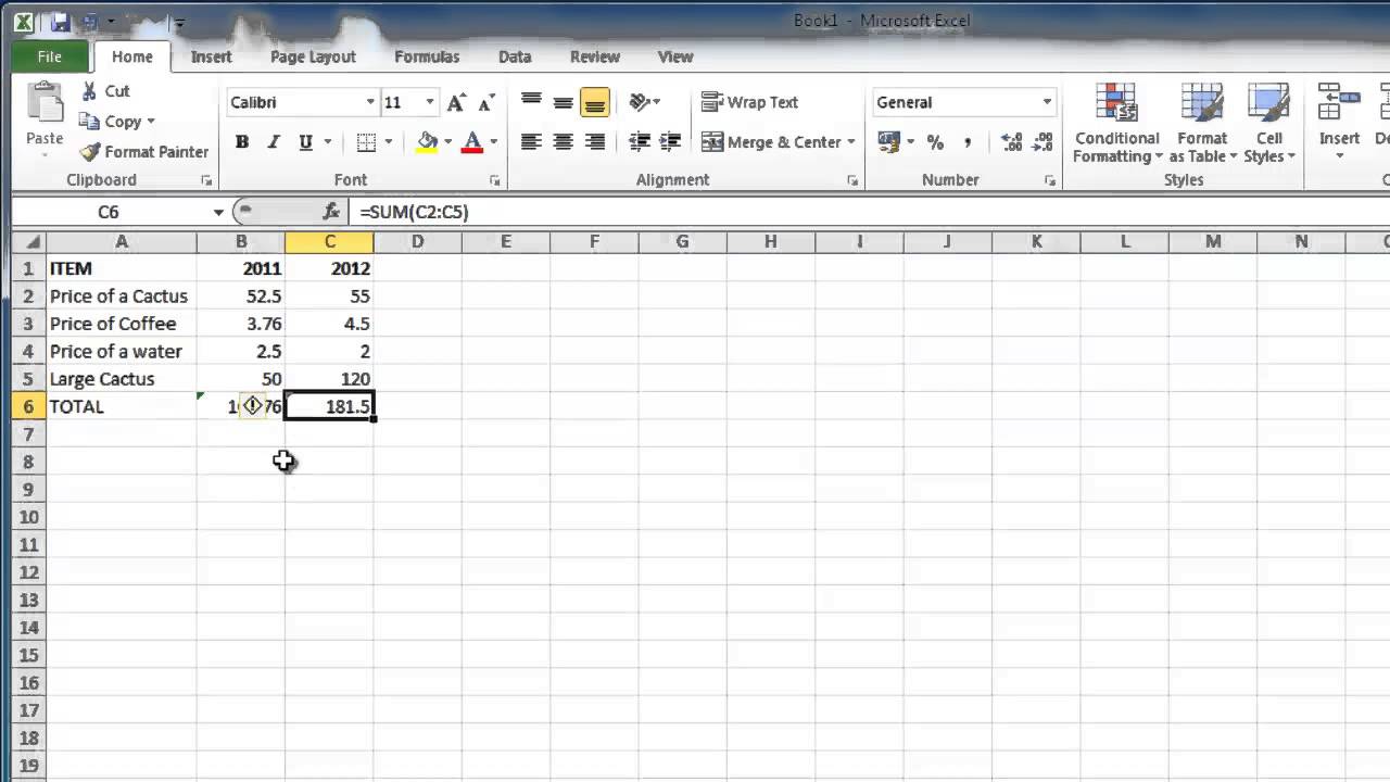 microsoft excel 2007 show formulas