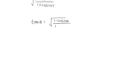 Use an identity to write each expression as a single trigonometric function. √(%s/%s1-cos147…)