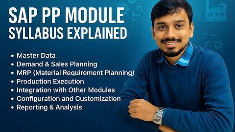 SAP PP Module Syllabus Explained  Master Production Planning with Real Examples