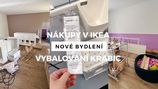 STĚHOVÁNÍ | Nákup v IKEA 🛍 Vybalování prvních krabic 📦 Malování dětského pokoje 🧸 | VLOG #3