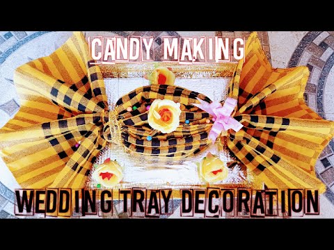 Wedding Tray Decoration//Make Candy Using Saree//তত্ত্ব সাজানো//Saree Packing//🥀Mahi&rsquo;s beauty Zone