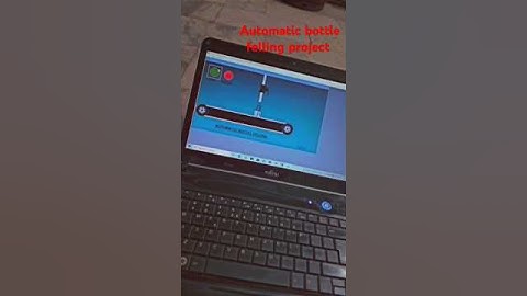 Automatic bottle felling project hmi in intouch scada #automation #hmi #scadaprogramming #scada