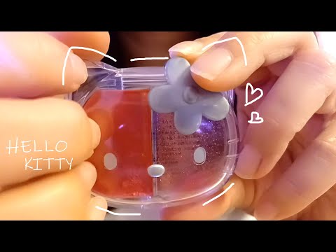 【ASMR】１分間カメラに直接メイクする💓キティちゃんコスメ