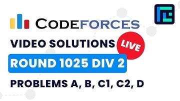 Codeforces Round 1025 (Div 2) | Video Solutions - A to D | by Vibhaas | TLE Eliminators