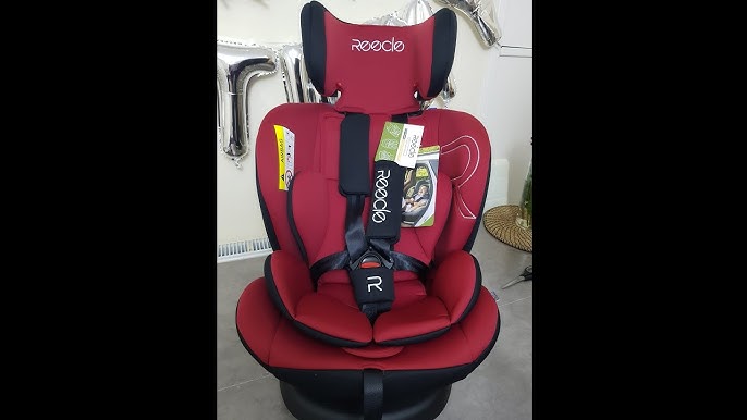 Reecle Silla de Coche Giratoria 360º con ISOFIX, Grupo 0+/1/2/3 (0~36kg),  Aprox. 0-12 años (Negro) 