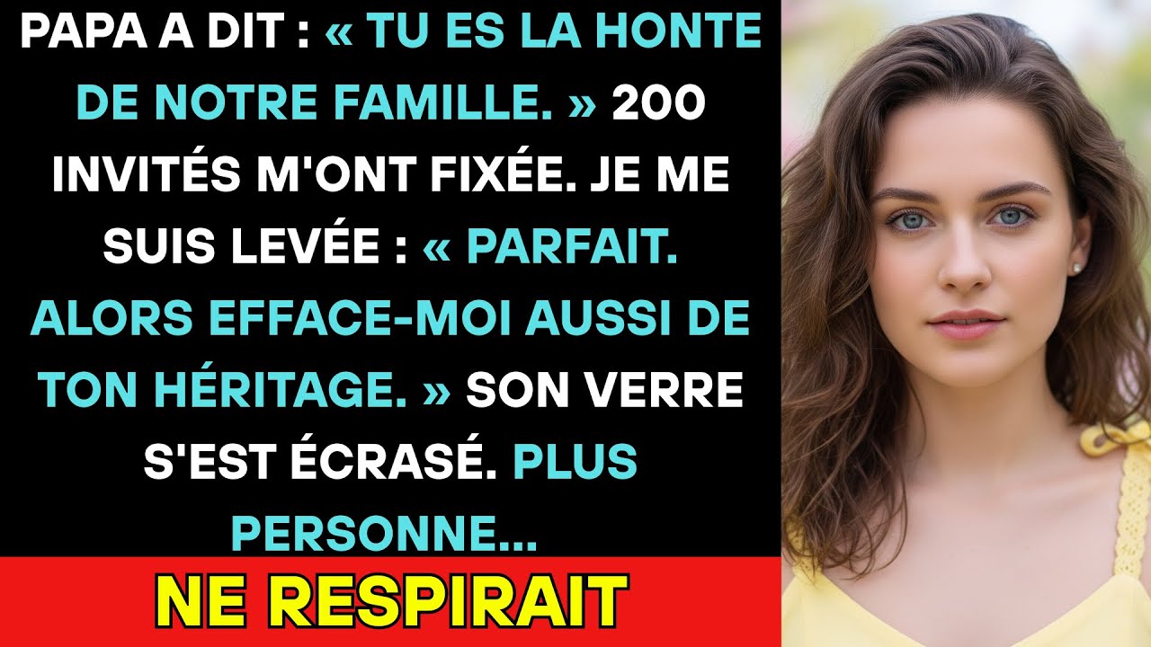 Mon Père A Dit « Tu Es La Honte De Notre Famille » À Sa Fête De Départ — Et Ma Réponse L'a Anéanti..