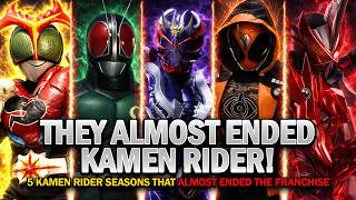5 Kamen Rider Seasons That Almost Ended the Franchise! #kamenrider