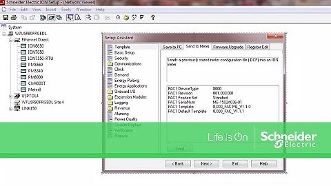 Saving & Transferring Meter Templates Using ION Setup | Schneider Electric Support
