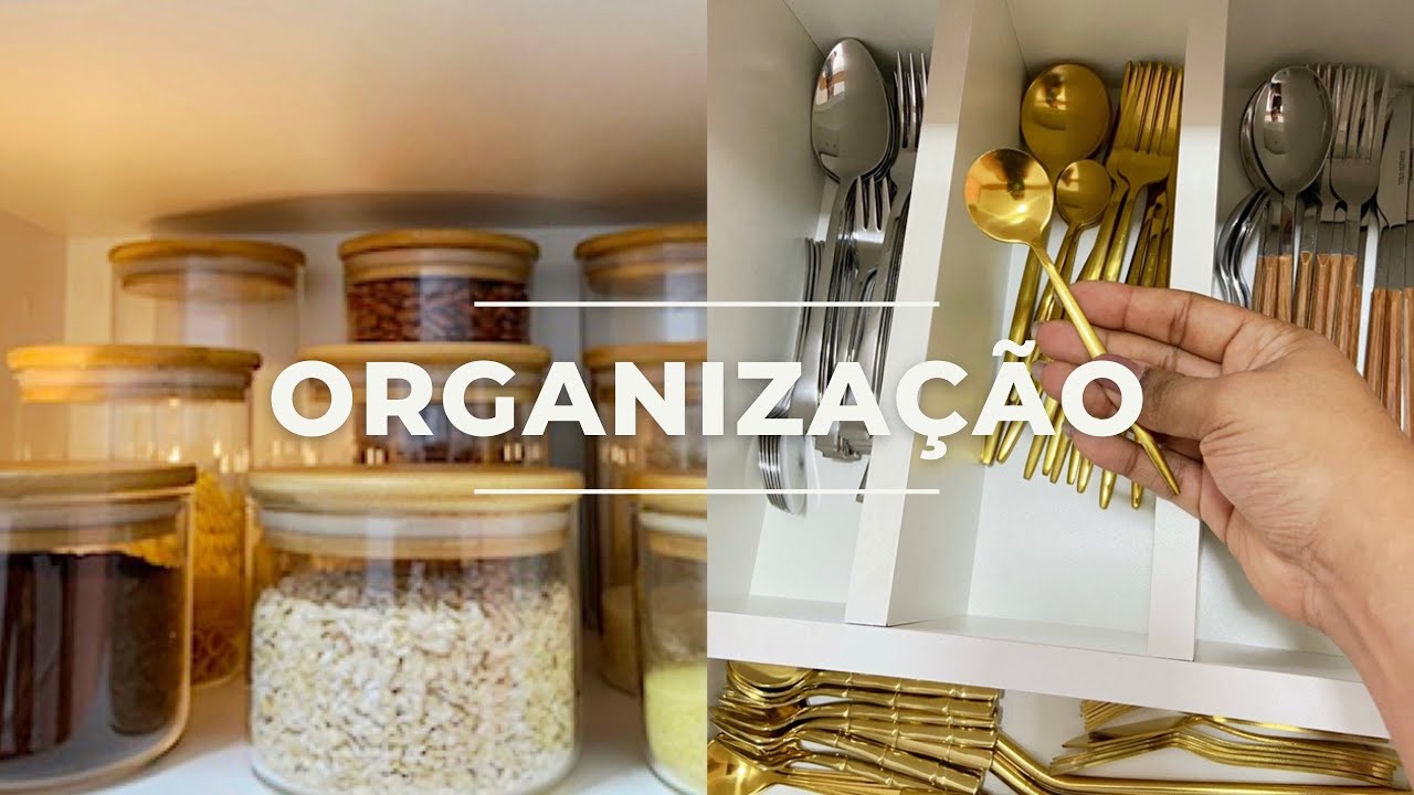 VLOG - mostrei a organização dos armários da cozinha | Érica Novaes
