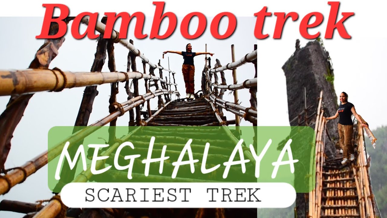 Mawryngkhang,Bamboo Trek, Dangerous experience in heavyrain,MEGHALAYA 