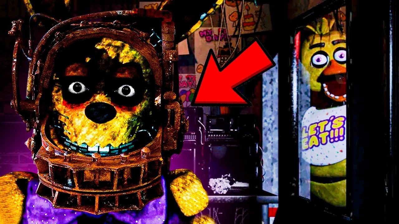 FNAF 1 pero estás atrapado en el traje de SPRINGTRAP