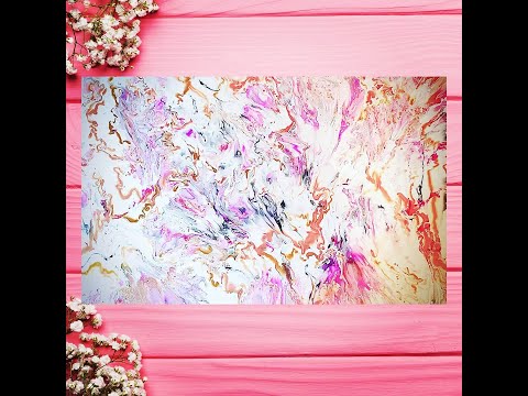 Fluid Art Marbling Technique| Another Dutch Pour| Welcome to da Pink! @SimplyTenn