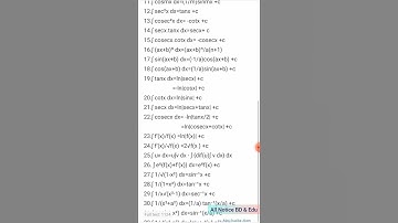 Integration formulas | যোগজীকরণের সূত্রাবলী |Calculus | ক্যালকুলাস | HSC
