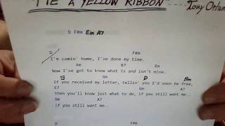 Video thumbnail of "TIE A YELLOW RIBBON ROUND THE OLE OAK TREE  Tony Orlando  COVER"