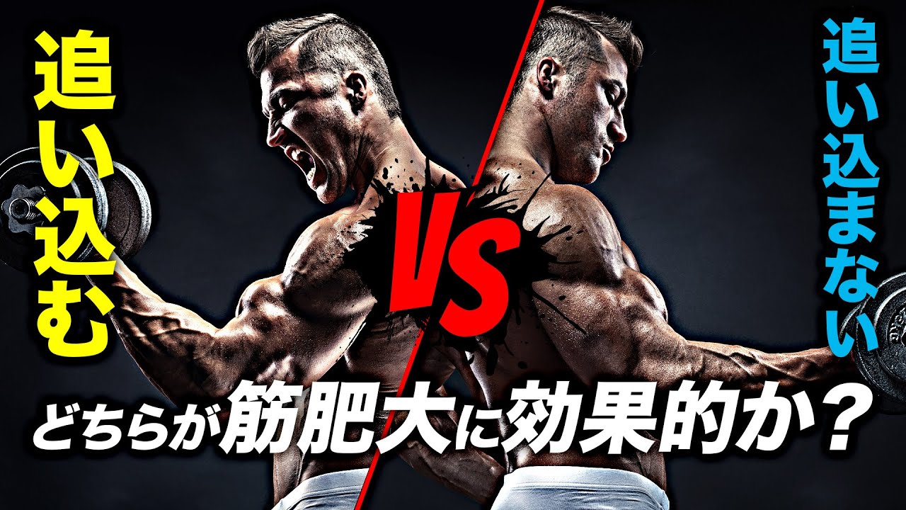 【筋トレ】追い込むトレーニング と 追い込まないトレーニング どちらが筋肥大に効果的か？【ビーレジェンド プロテイン】