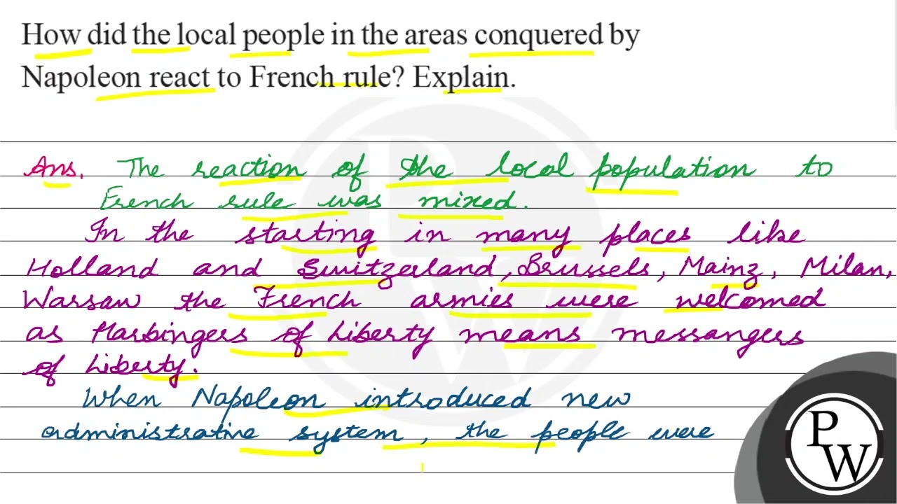 How Did The Local People In The Areas Conquered By Napoleon React T How Did The Local People In The Areas Conquered By Napoleon React T