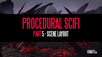 Procedural Sci-Fi Landscape - Blender 2.8 - Part 5: Scene Layout