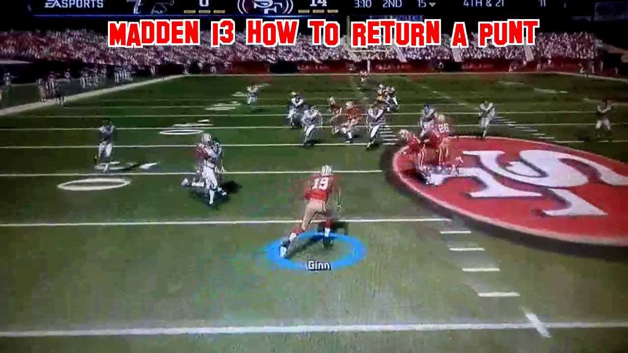 Madden 13 How To Return A Punt Special Team Tip