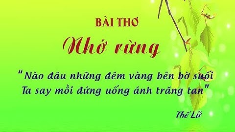 Bài thơ Nhớ rừng của Thế Lữ | Đọc thơ | Ngữ văn 8 | Kênh Anh văn học