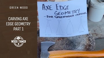 Carving Axe Edge Geometry - Part 1 - Carving Axe Edge Geometry