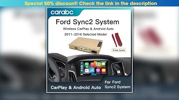 CARABC Wireless Carplay Android Auto for Ford Sync2 System Explorer Focus Fiesta Cmax Edge F150