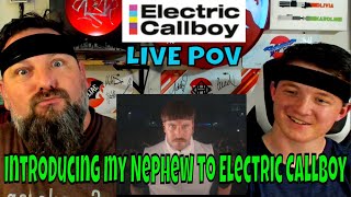 Pump It LIVE - Electric Callboy (Nephew FIRST TIME SEEING) REACTION