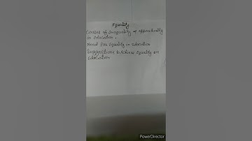 Suggestions to Achieve Equality in education B.Ed4th Semester by Neena sharma