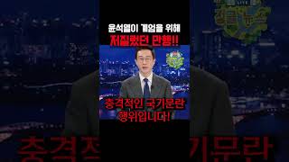 윤석열 모지리가 계엄을 위해 저질렀던 만행들!