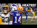 Stefon diggs vs jaire alexander  heated  fighting wr vs cb packers vs bills 2022 highlights