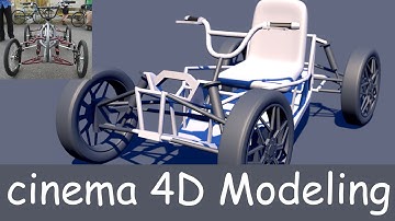 vehicule modeling in cinema 4d bicycle / bike / car Suspension